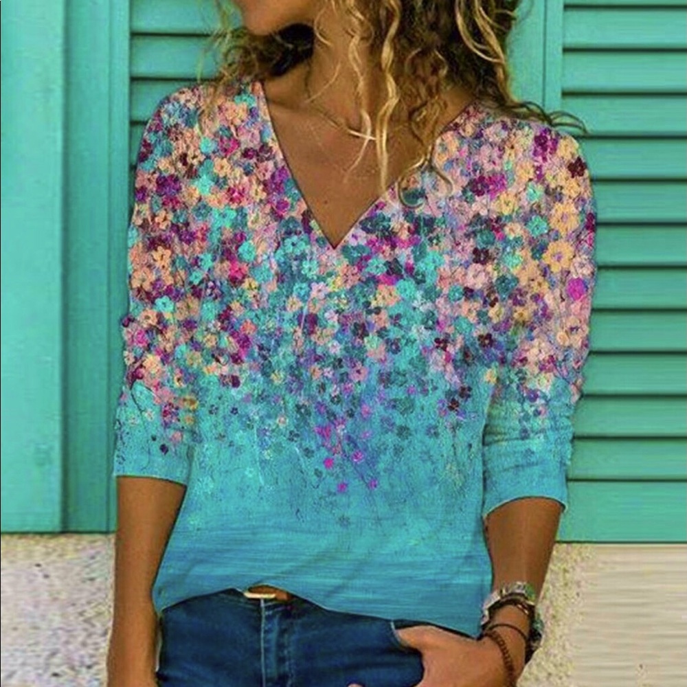 A versatile wear anywhere long sleeved Tee. New w/o tags